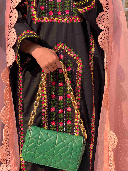 Balochi doch - Fully Handmade & Mirrorwork - Black