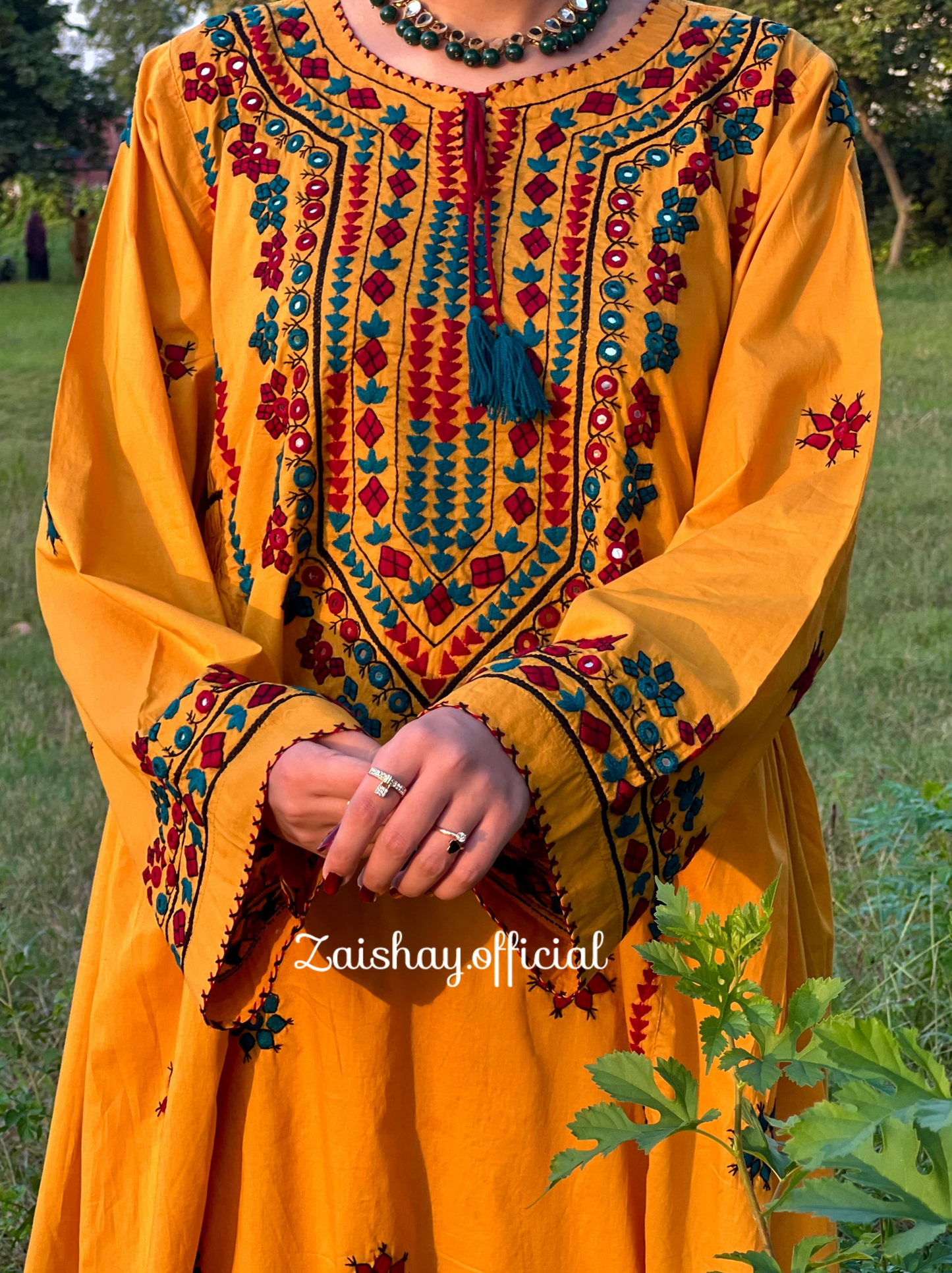 Balochi blossom- fully handmade and mirrorwork
