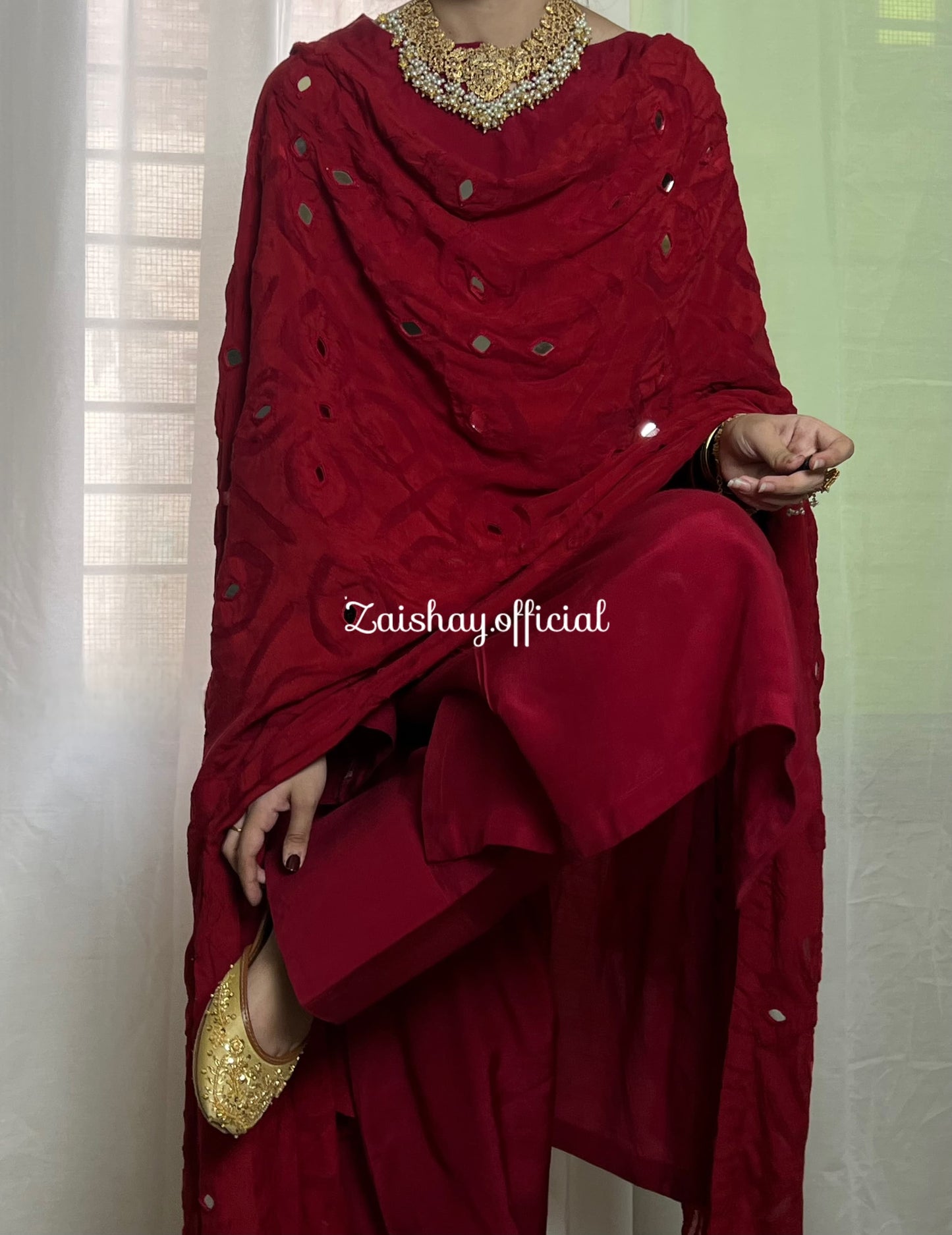 Gulnaar - Applique and Mirror work