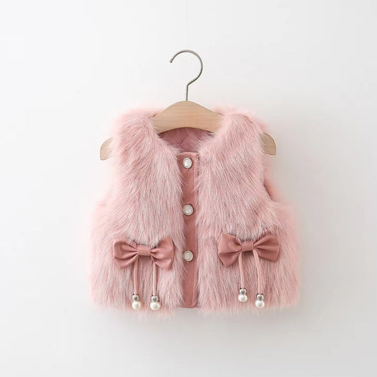 Baby Girls Fur Vest/Jacket for winters