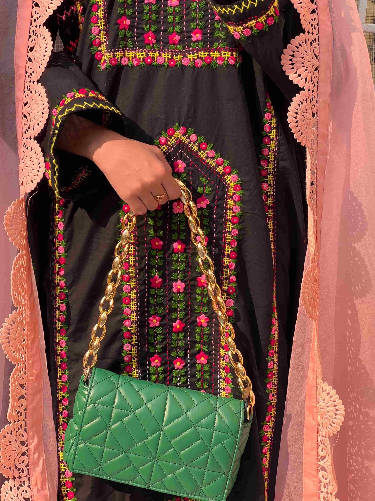 Balochi doch - Fully Handmade & Mirrorwork - Black