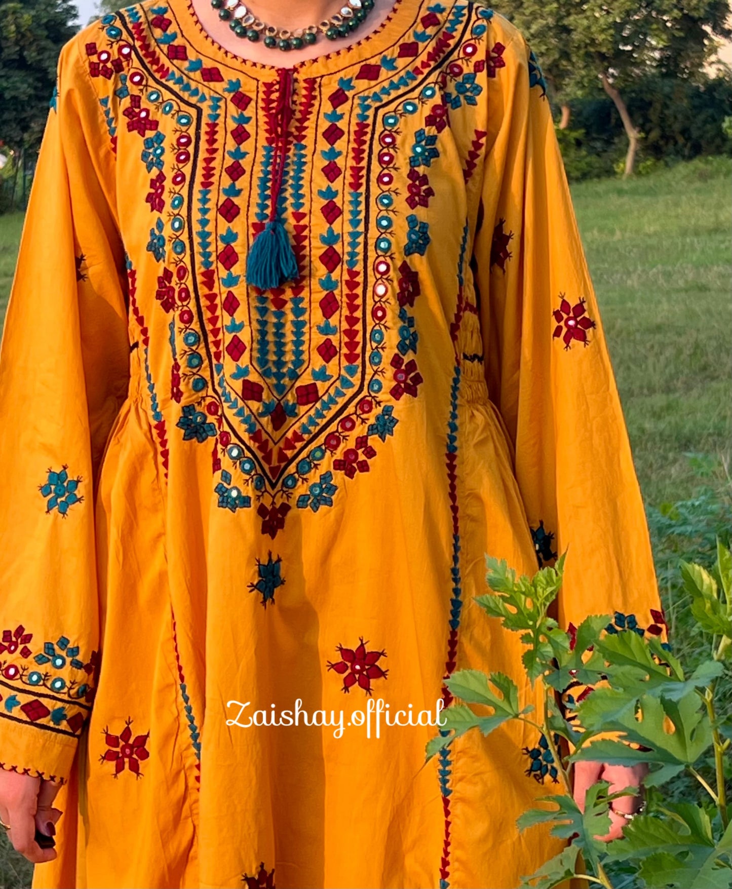 Balochi blossom- fully handmade and mirrorwork