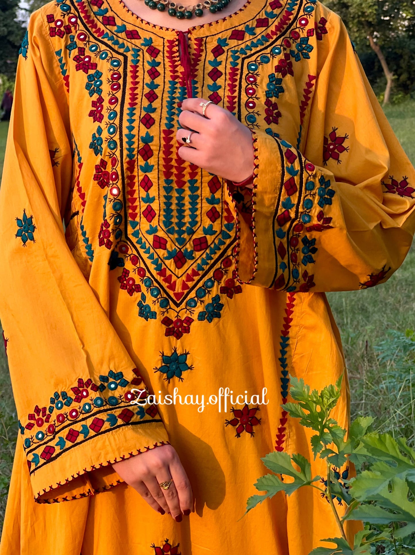 Balochi blossom- fully handmade and mirrorwork