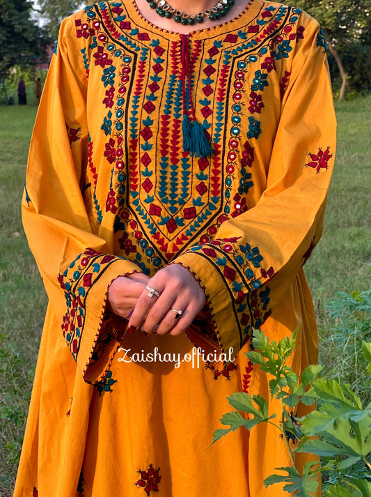 Balochi blossom- fully handmade and mirrorwork