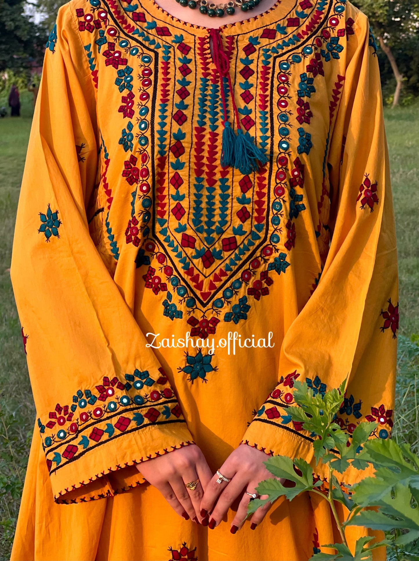 Balochi blossom- fully handmade and mirrorwork