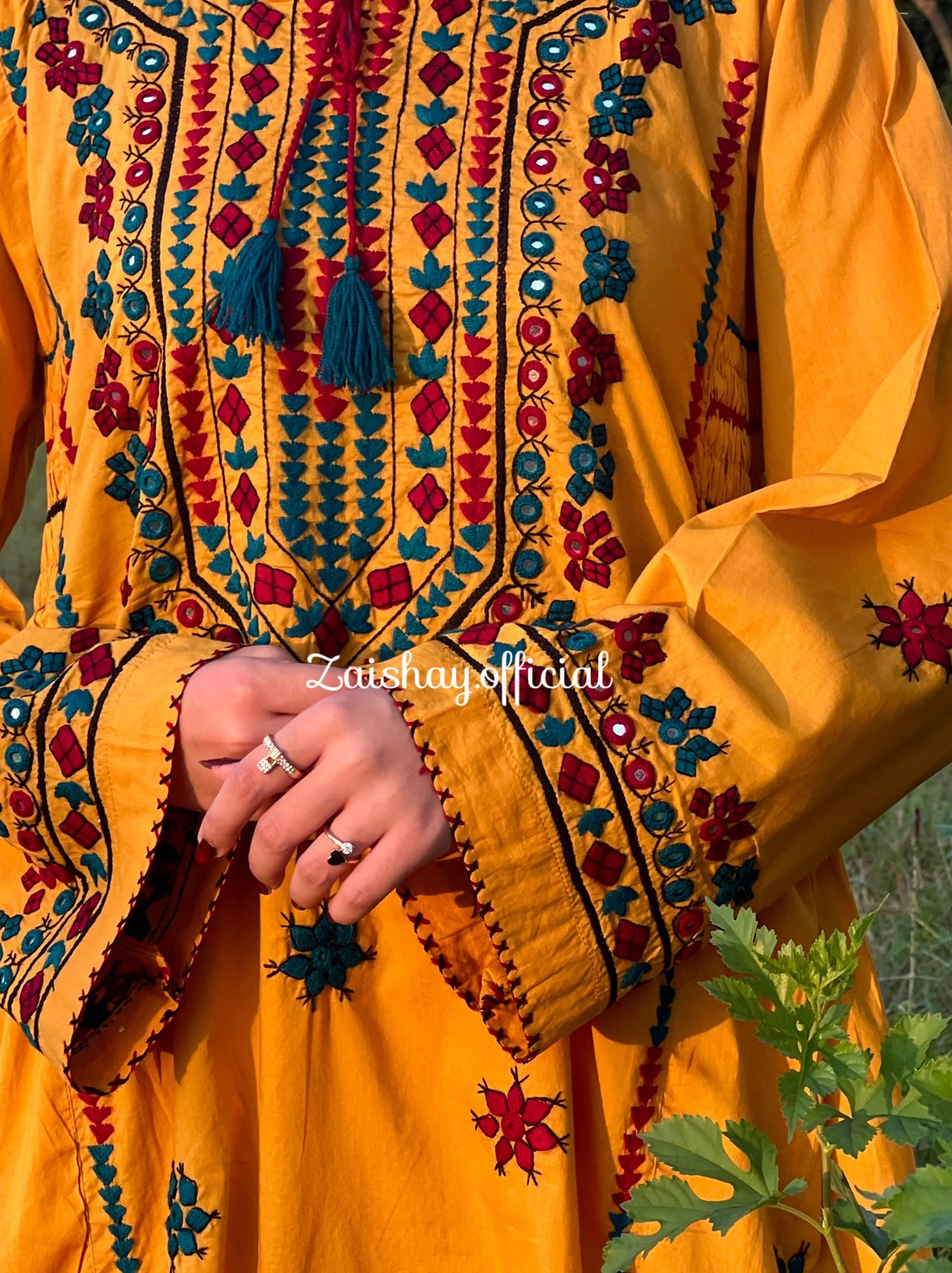 Balochi blossom- fully handmade and mirrorwork