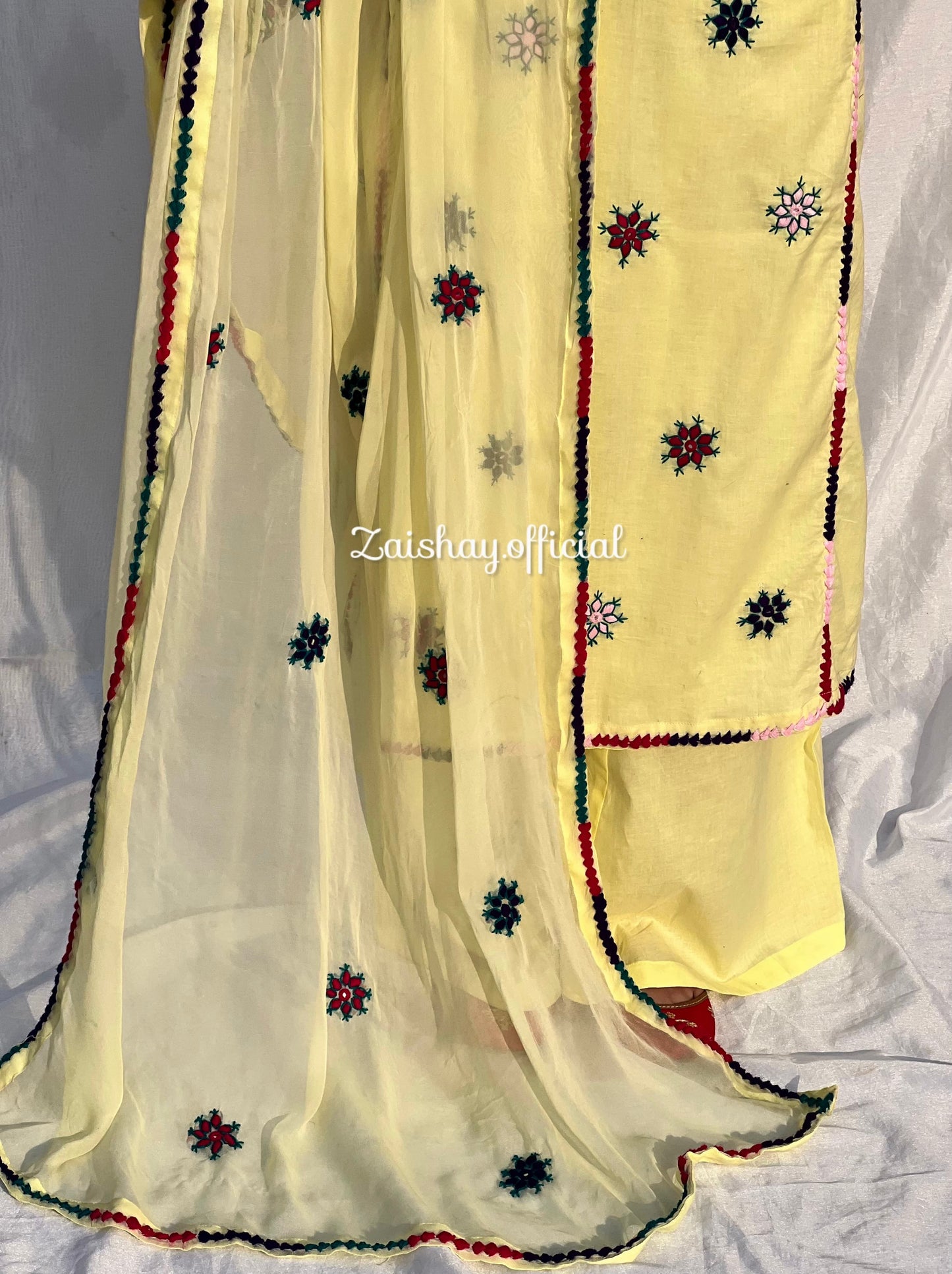 Balochi Blossom- Fully handmade & Mirror Work