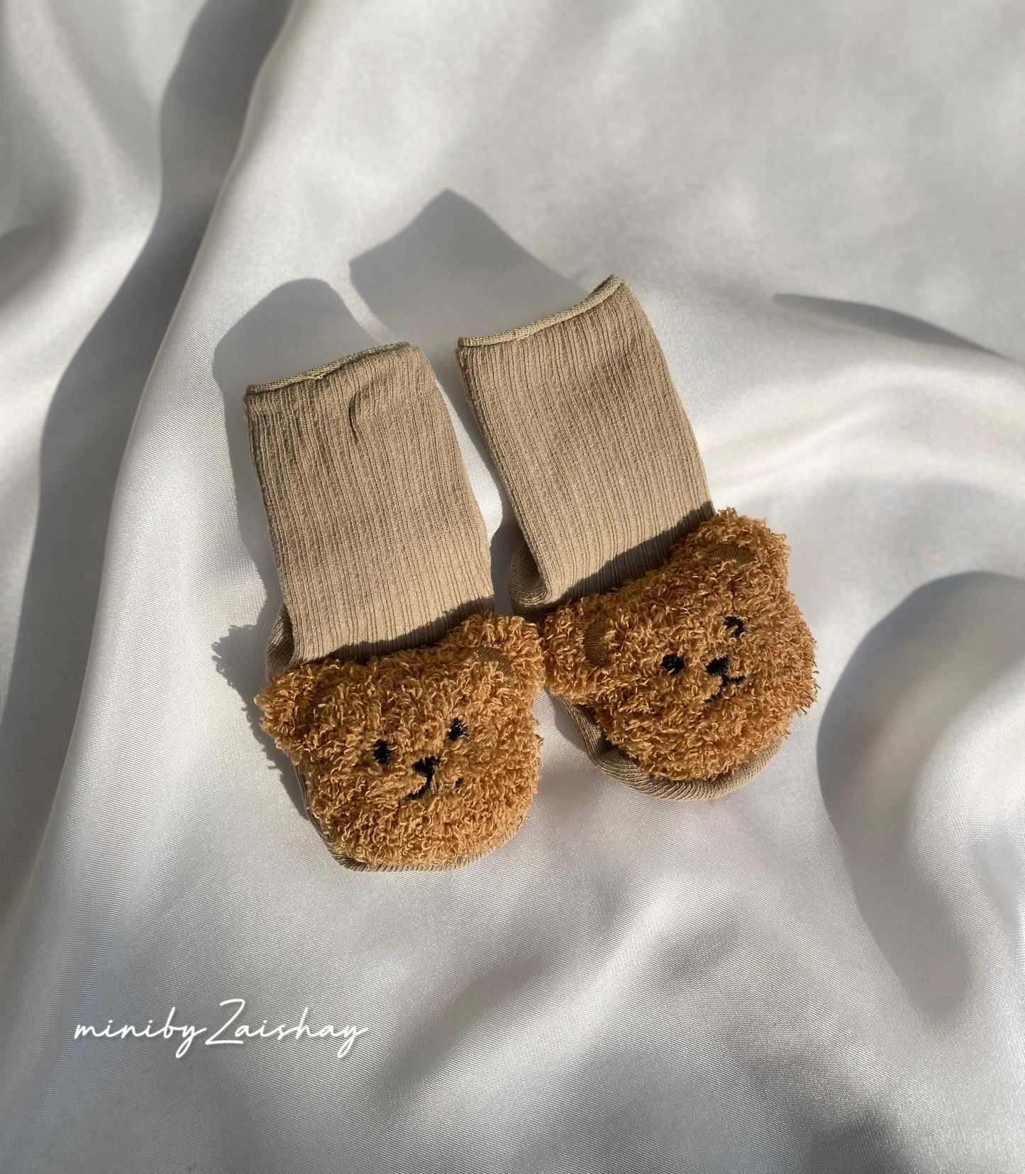 Non-Slip Bear Socks for Babies